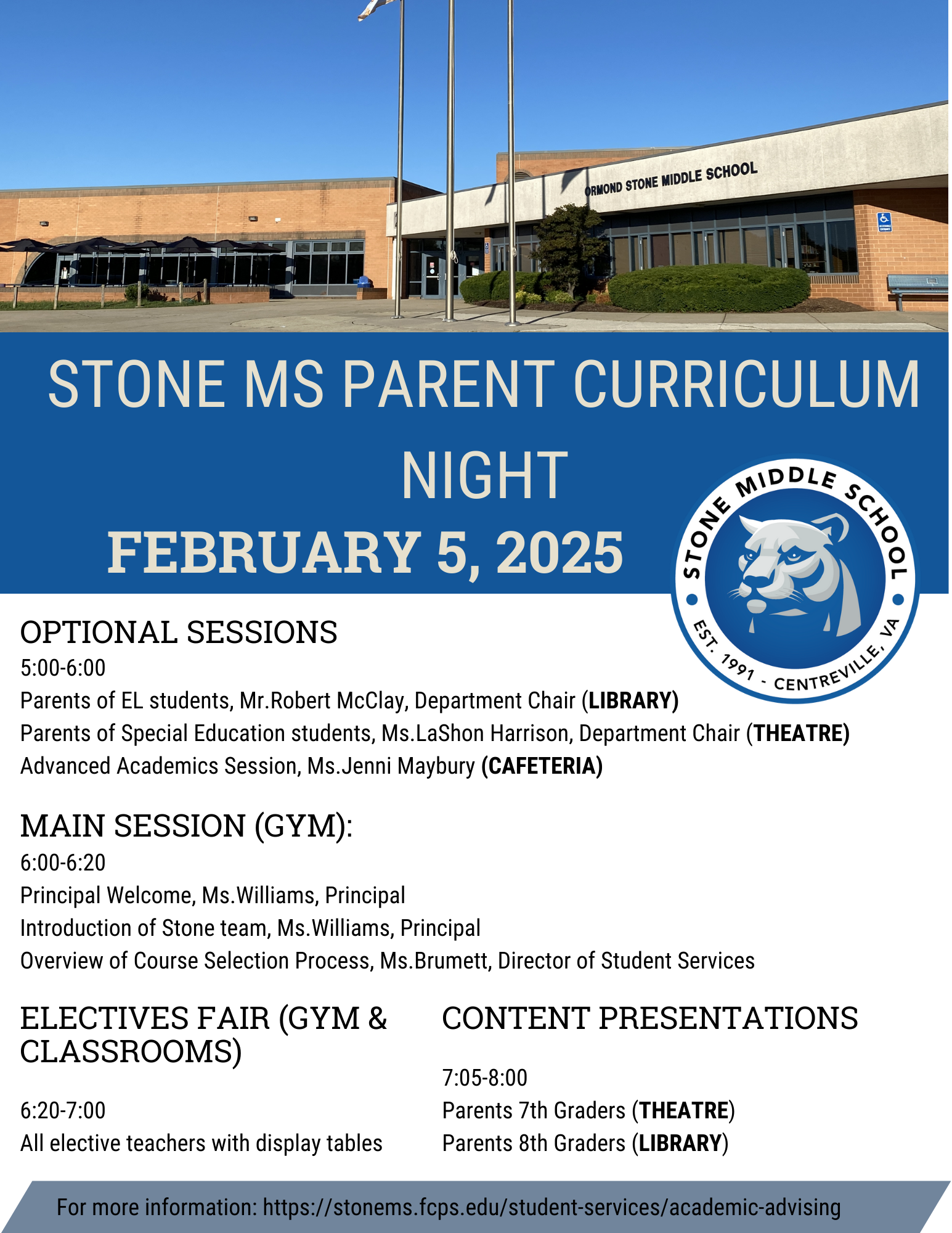 Curriculum Night Information